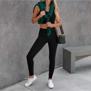 SPANX Black Seamless Sculpt Leggings Size S